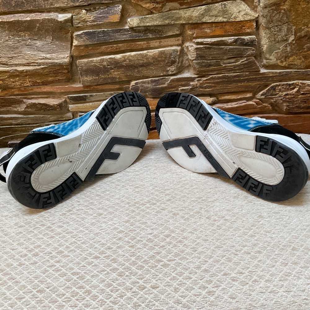 Fendi Flow Blue/White Sneakers (8.0) - Picture 6 of 8